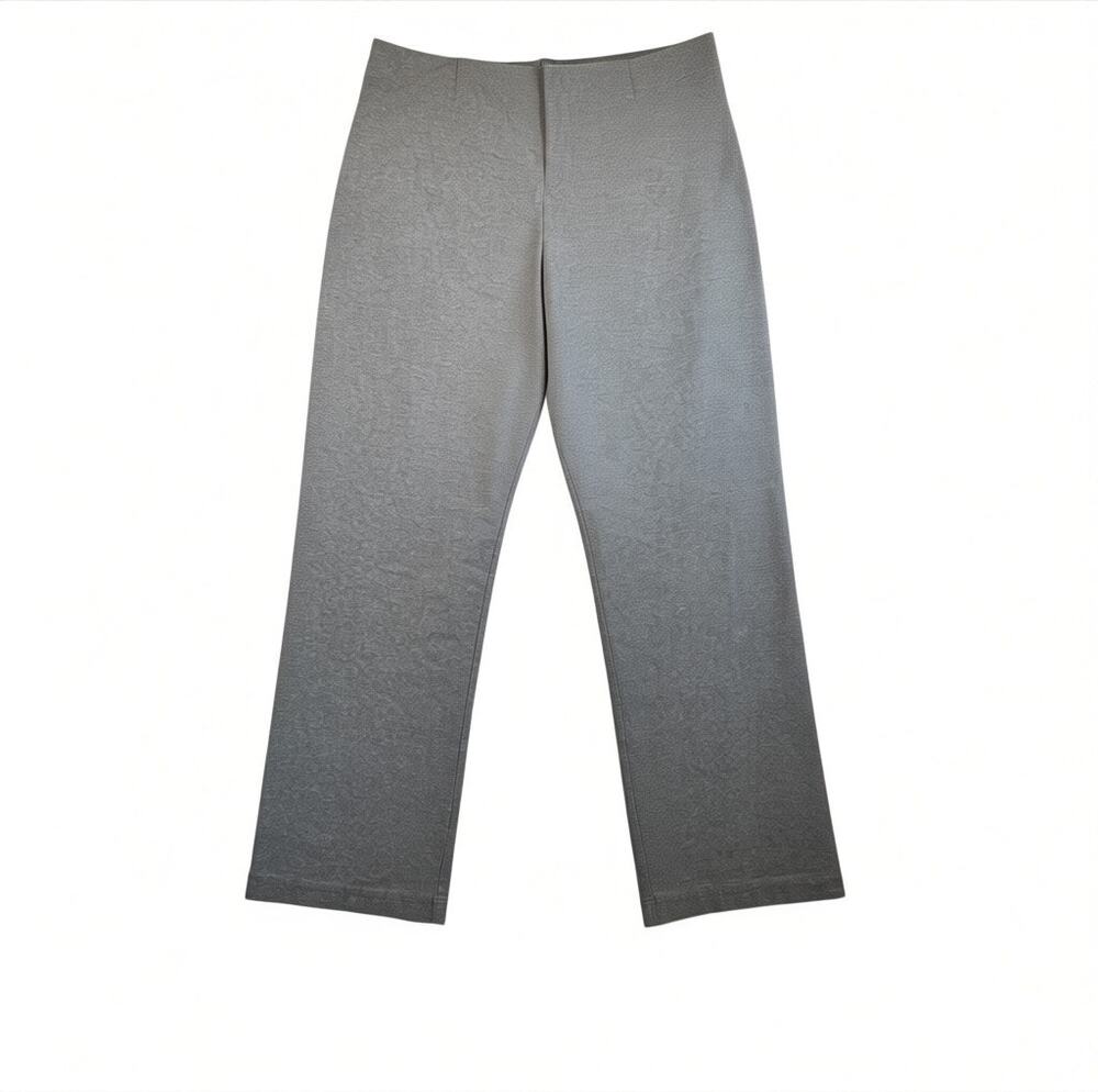 LL Bean Women's Perfect Fit Pants Straight-Leg Dark Gray Heather Pull On - LP